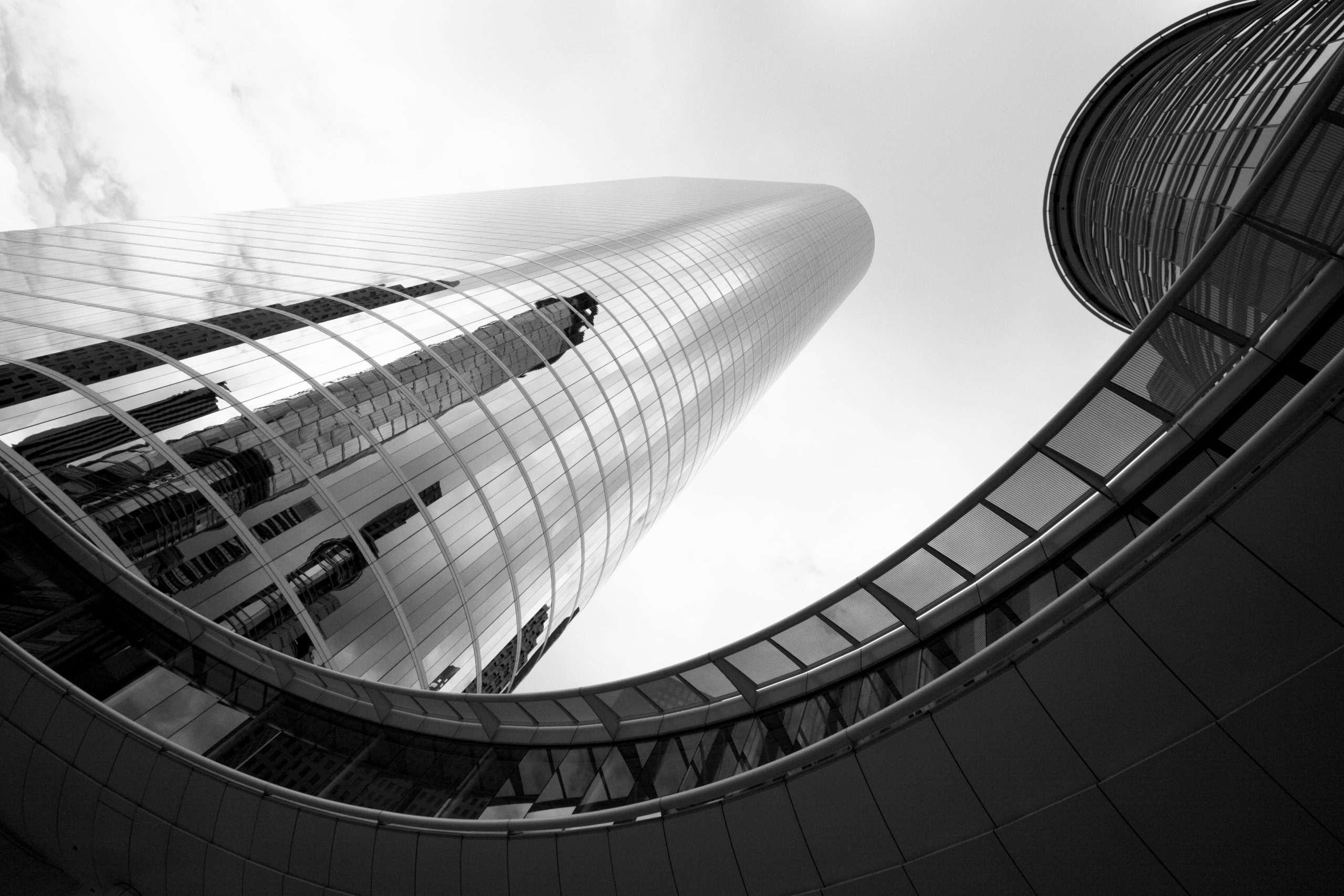 Downtown Houston skyscraper and skywalk